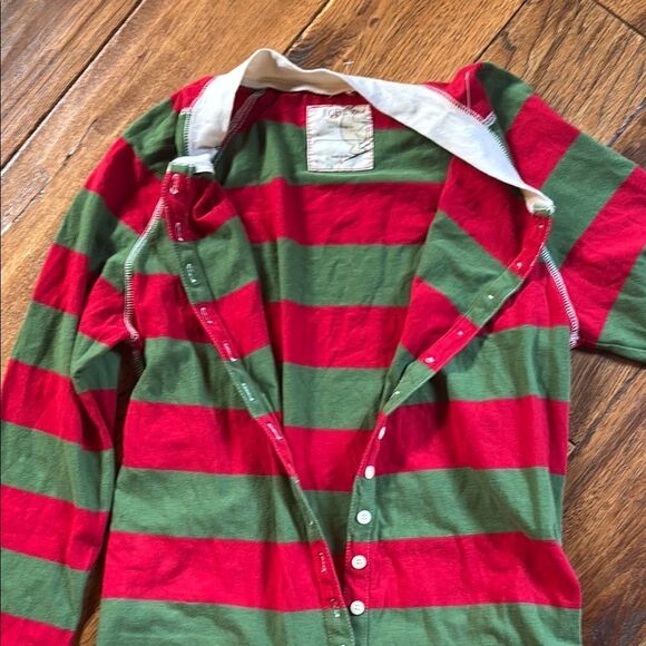 J.Crew Striped Red and Green One Piece with Butt flap - Picture 3 of 10